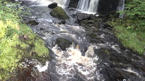 Scottish waterfall Stock Footage 138683422