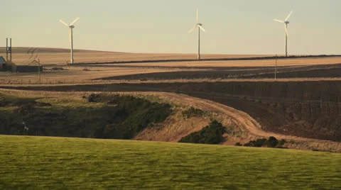 Scottish Windmill Trio Video stock 23609699