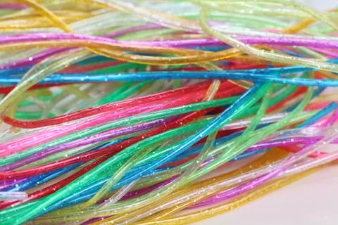 Scoubidou strings Stock Photos