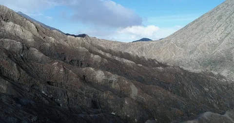 Scour pattern by lava beside mount bromo, East Java, Indonesia. Stock Footage 91206111