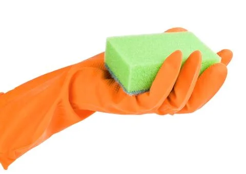 Scouring in hand Stock Photos