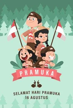 Scout Day Stock Illustration