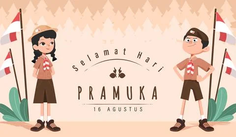 Scout Day Stock Illustration