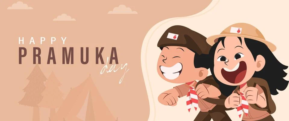 Scout Day Illustrazione stock