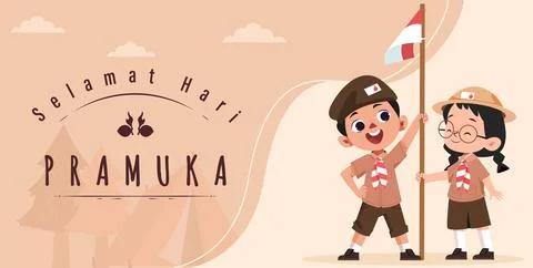 Scout Day Stock Illustration