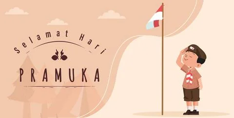 Scout Day Stock Illustration