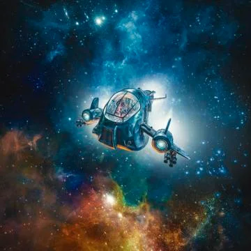 The scout ship Illustrazione stock