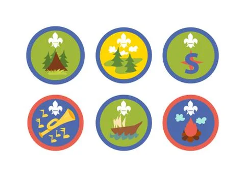 Scout signs vector illustration Stock Illustration