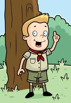 Scout Woods Stock Illustration