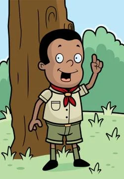 Scout Woods Stock Illustration