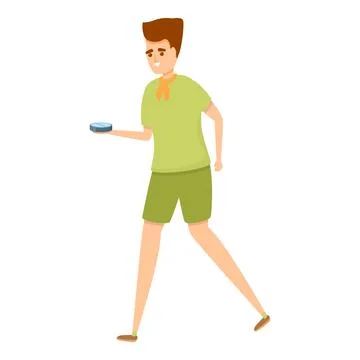 Scouting compass icon, cartoon style Stock Illustration