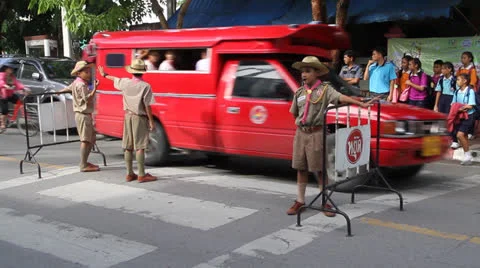 Scouts in Thailand 스톡 동영상 27109285
