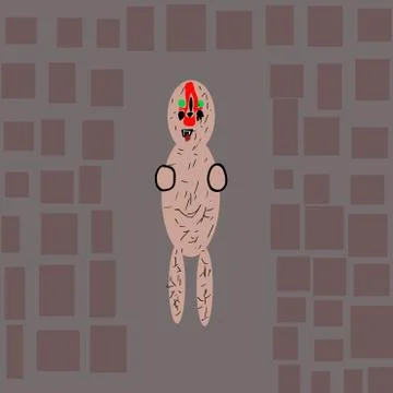 SCP 173 Stock Illustration