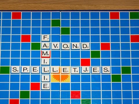 Scrabble Board Game Stock Photos