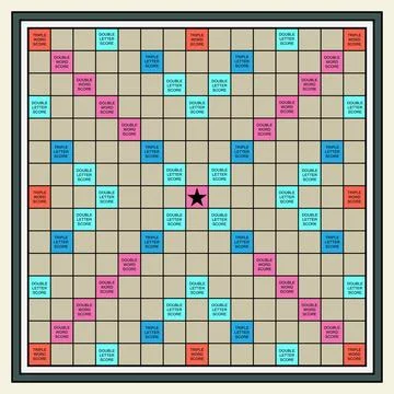 Scrabble Game Stock Illustration