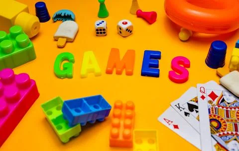 Scrabble games letters Stock Photos