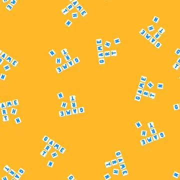 Scrabble tiles board table vector seamless pattern Stock Illustration