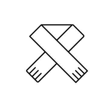 Scraf icon element of winter clothes icon for mobile concept and web apps. Th Stock Illustration