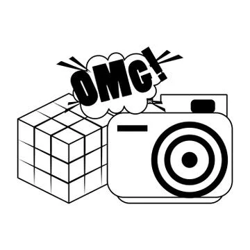 Scramble cube icon 库存插图
