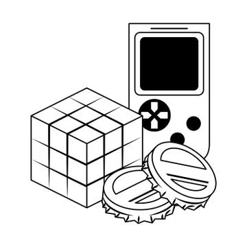Scramble cube icon 库存插图