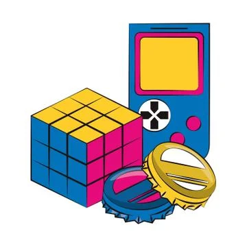 Scramble cube icon 库存插图