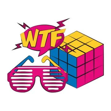 Scramble cube icon 스톡 일러스트