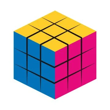 Scramble toy icon Stock Illustration