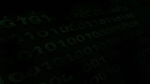 Scrambled binary data led effect Stock Footage 222750844
