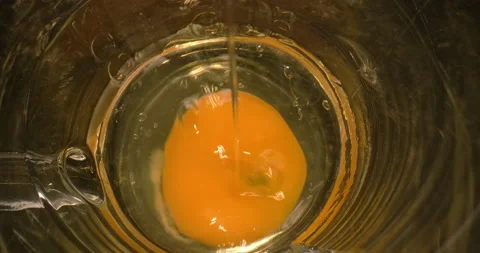 Scrambled Egg - Egg Into Bowl Option 2 Stock Footage 148192519