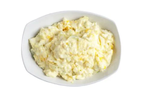 Scrambled egg plate Stock Photos