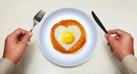 Scrambled egg on plate Stock Photos