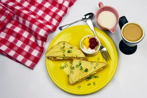 Scrambled Egg On Sourdough Stock Photos