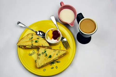 Scrambled Egg On Sourdough Stock Photos