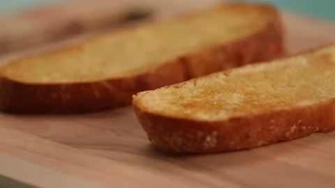 Scrambled eggs in a bread toast 2 Stock Footage 132144993