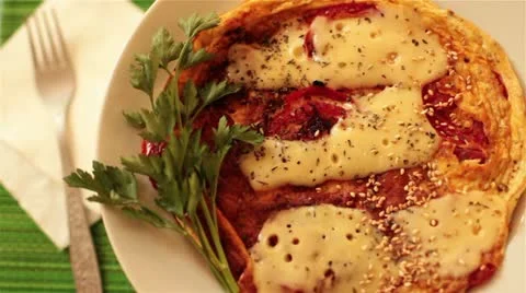 Scrambled eggs with cheese Stock Footage 21299622