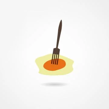 Scrambled eggs icon Stock Illustration