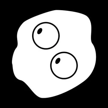 Scrambled eggs icon . Stock Illustration