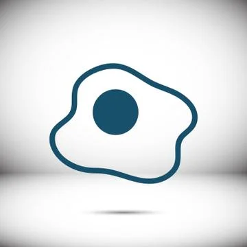 Scrambled eggs icon stock vector illustration flat design イラスト素材