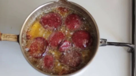 Scrambled eggs, omelet. Video stock 73596107