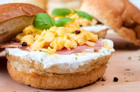 Scrambled eggs Foto stock