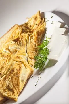 Scrambled eggs Stock-Fotos