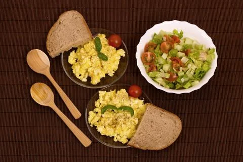 Scrambled eggs Stock Photos