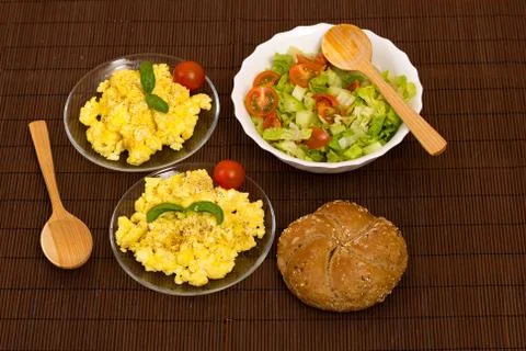 Scrambled eggs Stock Photos