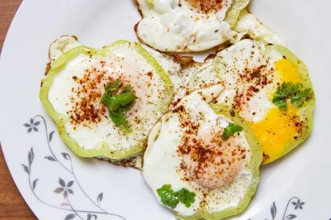 Scrambled eggs . Stock Photos