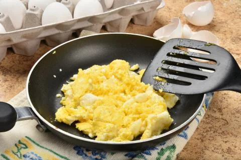 Scrambled eggs Stock Photos