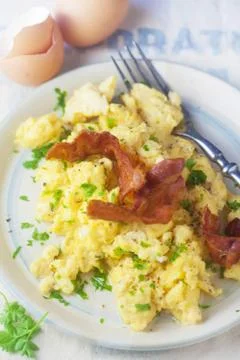 Scrambled Eggs Stock Photos