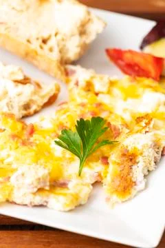Scrambled eggs Stock Photos