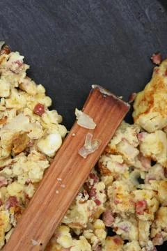 Scrambled eggs Stock Photos