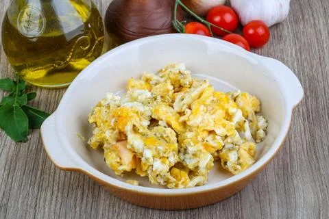 Scrambled eggs Stock Photos