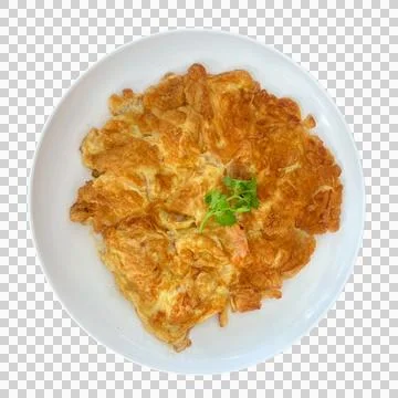 Scrambled eggs on a white background-1 Stock Photos